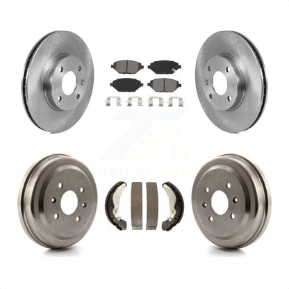 [Avant + Arrière] Kit de Disque et plaquette (semi-métallique) de frein pour 2016-2021 Chevrolet Spark K8S-103587 par Transit Auto