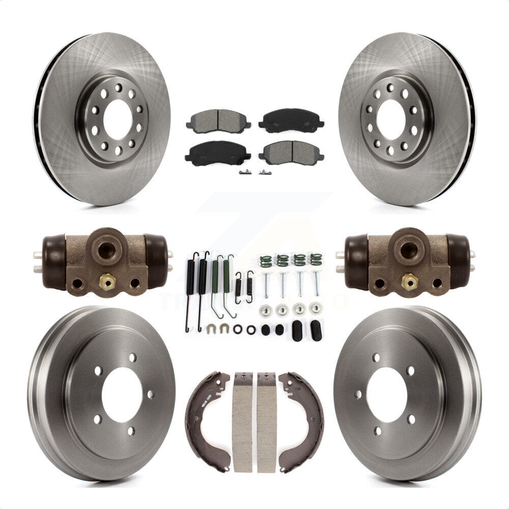 [Avant + Arrière] Kit de Disque et plaquette (semi-métallique) de frein pour 2017 Jeep Compass rear brakes avec 305mm Diameter Rotor K8S-103588 par Transit Auto