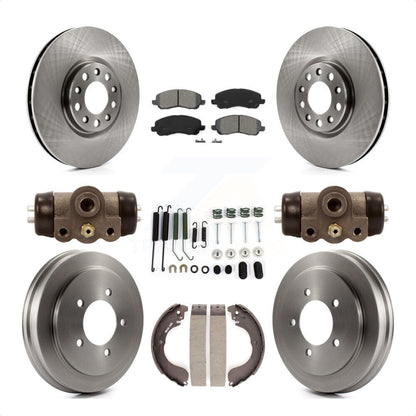 [Avant + Arrière] Kit de Disque et plaquette (semi-métallique) de frein pour 2017 Jeep Compass rear brakes avec 305mm Diameter Rotor K8S-103588 par Transit Auto