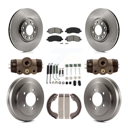 [Avant + Arrière] Kit de Disque et plaquette (semi-métallique) de frein pour 2017 Jeep Compass rear brakes avec 305mm Diameter Rotor K8S-103588 par Transit Auto