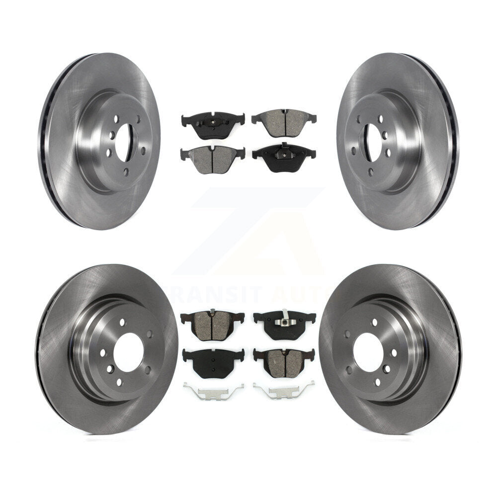 [Avant + Arrière] Kit de Disque et plaquette (semi-métallique) de frein pour 2012 BMW 335i Convertible Coupe avec Blue Painted Calipers K8S-103595