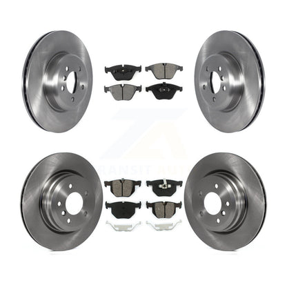 [Avant + Arrière] Kit de Disque et plaquette (semi-métallique) de frein pour 2012 BMW 335i Convertible Coupe avec Blue Painted Calipers K8S-103595