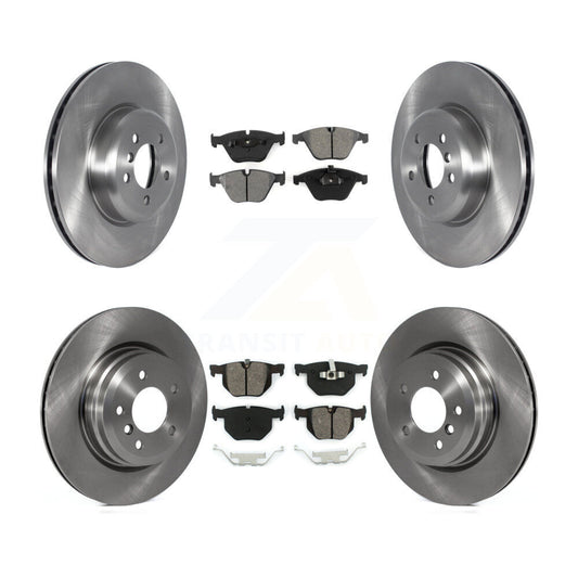 [Avant + Arrière] Kit de Disque et plaquette (semi-métallique) de frein pour 2012 BMW 335i Convertible Coupe avec Blue Painted Calipers K8S-103595