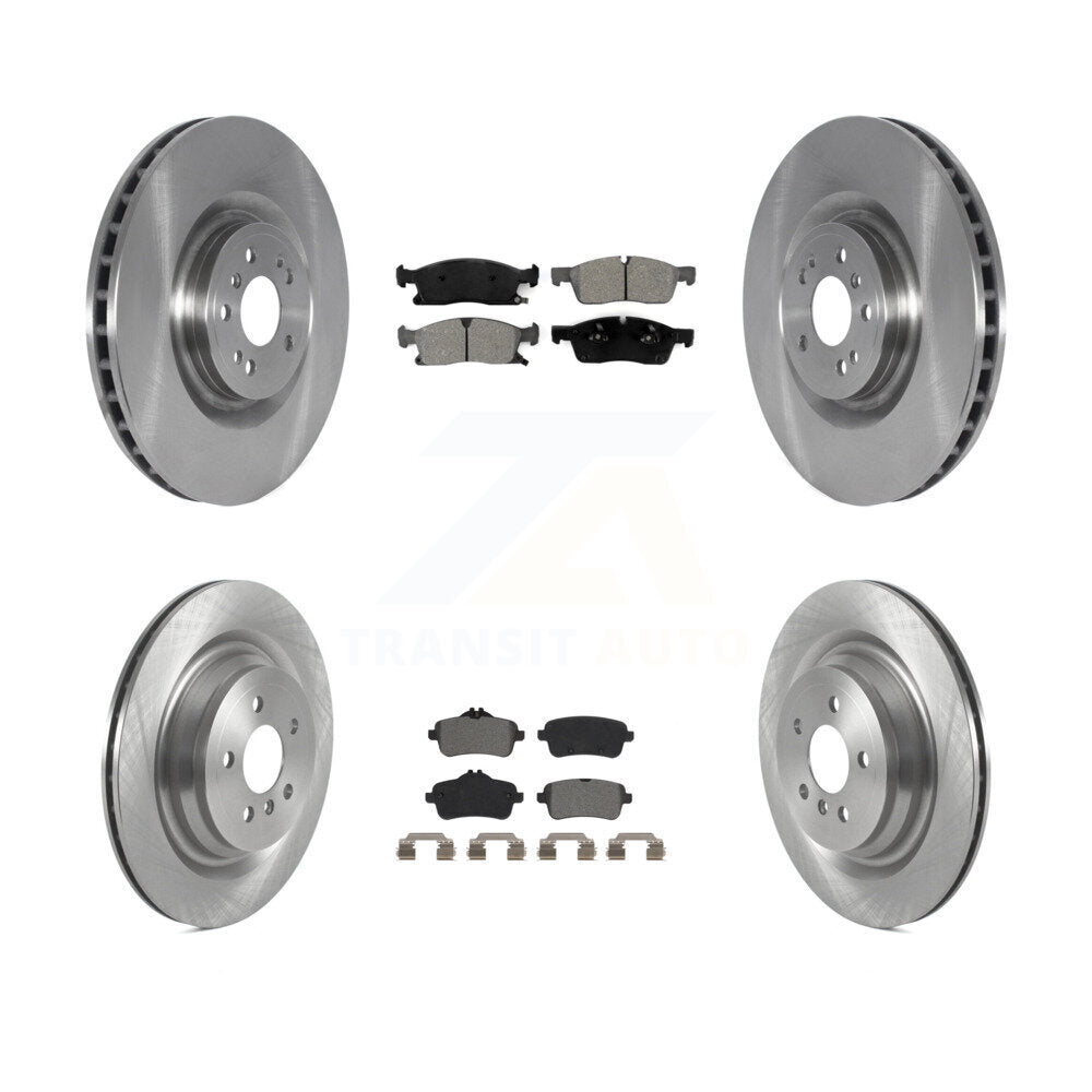 [Avant + Arrière] Kit de Disque et plaquette (semi-métallique) de frein pour Mercedes-Benz GLS450 GL450 GL350 ML400 ML250 K8S-103605