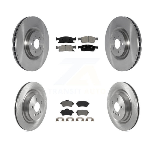 [Avant + Arrière] Kit de Disque et plaquette (semi-métallique) de frein pour Mercedes-Benz GLS450 GL450 GL350 ML400 ML250 K8S-103605