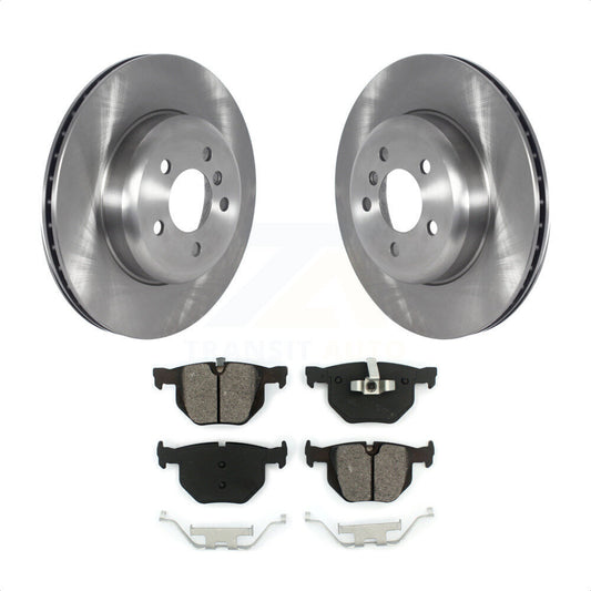 [Arrière] Kit de Disque et plaquette (semi-métallique) de frein pour 2013 BMW 335i Convertible Coupe avec Blue Painted Calipers K8S-103607 par Transit Auto