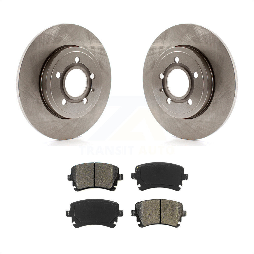 [Arrière] Kit de Disque et plaquette (semi-métallique) de frein pour 2008 Audi A4 Quattro avec 300mm Diameter Rotor K8S-103628 par Transit Auto