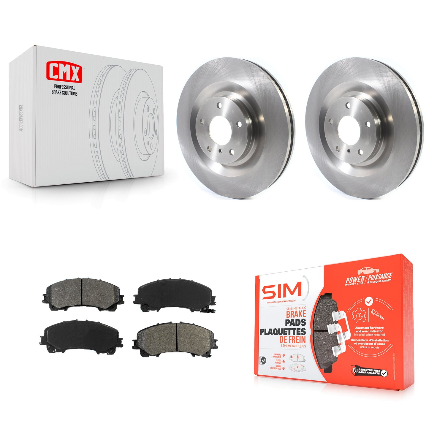 [Avant] Kit de Disque et plaquette (semi-métallique) de frein pour INFINITI QX50 QX55 K8S-103634
