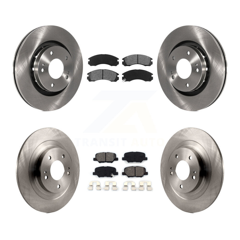 [Avant + Arrière] Kit de Disque et plaquette (semi-métallique) de frein pour 2018-2020 Mitsubishi Outlander PHEV avec Manual Parking K8S-103654