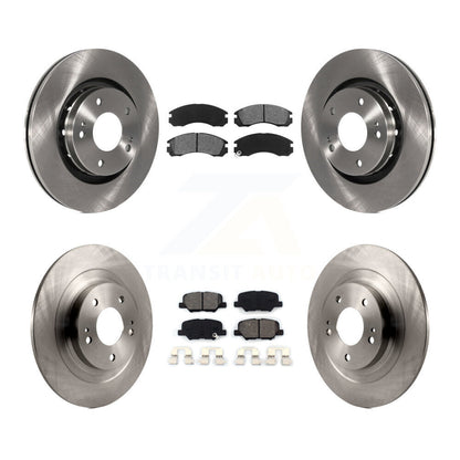 [Avant + Arrière] Kit de Disque et plaquette (semi-métallique) de frein pour 2018-2020 Mitsubishi Outlander PHEV avec Manual Parking K8S-103654