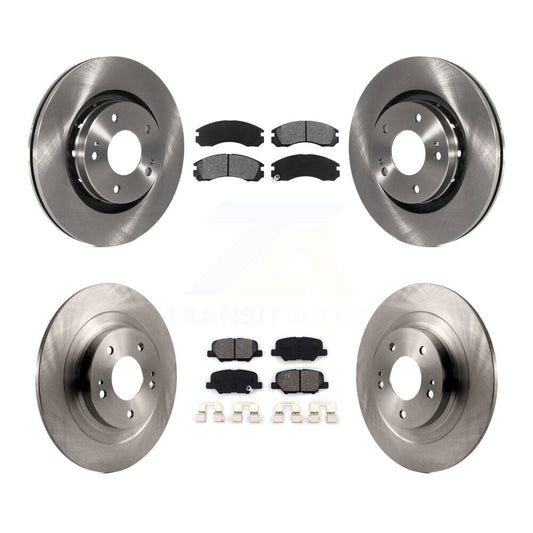 [Avant + Arrière] Kit de Disque et plaquette (semi-métallique) de frein pour 2018-2020 Mitsubishi Outlander PHEV avec Manual Parking K8S-103654