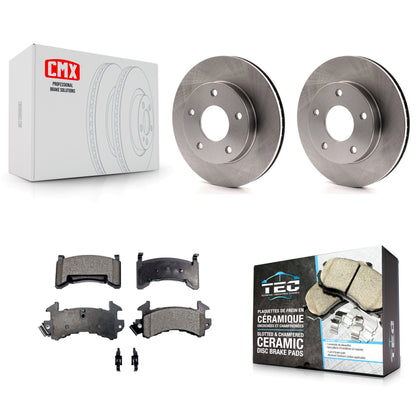 [Avant] Kit de Disque et plaquette (céramique) de frein pour Chevrolet S10 GMC Sonoma Blazer Jimmy S15 Cadillac Eldorado Oldsmobile Buick Riviera Seville Bravada Toronado Typhoon Syclone K8T-100001