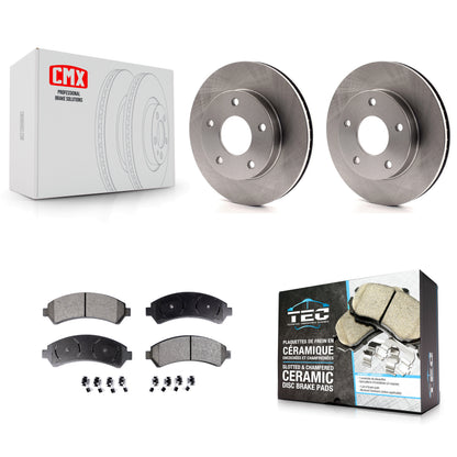 [Avant] Kit de Disque et plaquette (céramique) de frein pour 1997 Chevrolet Blazer GMC Jimmy 4WD K8T-100002