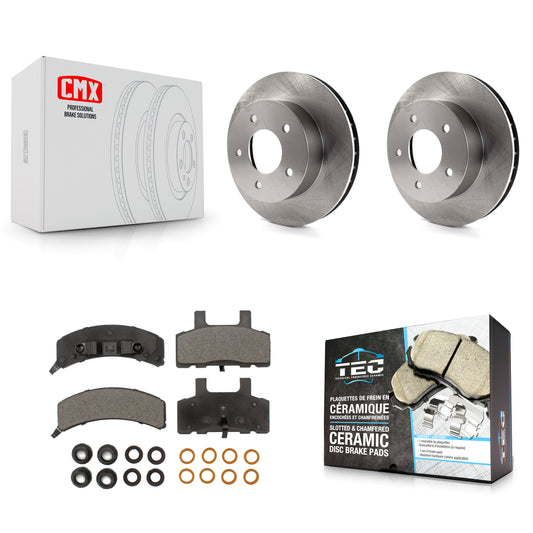 [Avant] Kit de Disque et plaquette (céramique) de frein pour 1990-2002 Chevrolet Astro GMC Safari AWD K8T-100004
