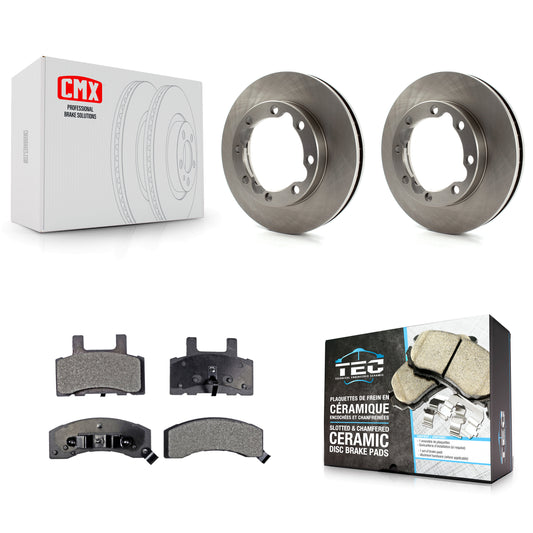 [Avant] Kit de Disque et plaquette (céramique) de frein pour Dodge Ram 2500 K3500 3500 Chevrolet GMC K8T-100011