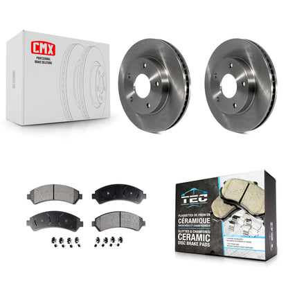 [Avant] Kit de Disque et plaquette (céramique) de frein pour Chevrolet S10 Blazer GMC Sonoma Jimmy Oldsmobile Bravada Isuzu Hombre K8T-100017