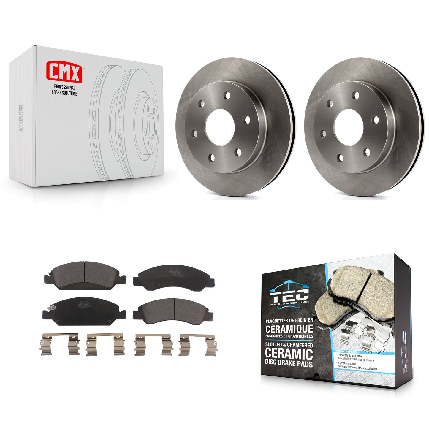 [Avant] Kit de Disque et plaquette (céramique) de frein pour 2007 GMC Sierra 1500 rear brakes K8T-100018