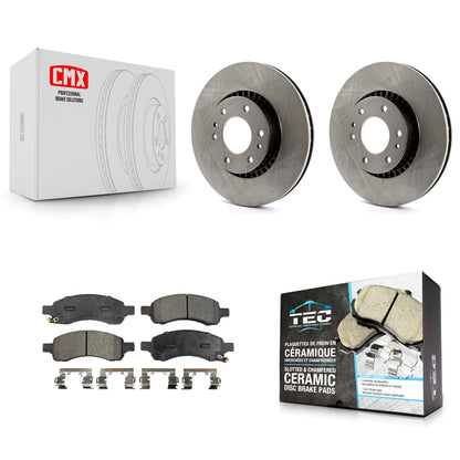 [Avant] Kit de Disque et plaquette (céramique) de frein pour Chevrolet Trailblazer GMC Envoy EXT XL Buick Rainier Saab 9-7x Isuzu Ascender K8T-100026