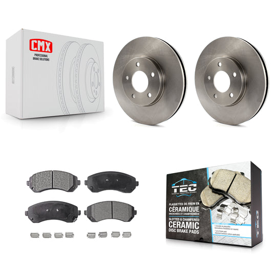 [Avant] Kit de Disque et plaquette (céramique) de frein pour Buick Rendezvous Chevrolet Venture Pontiac Montana Aztek Oldsmobile Silhouette AWD K8T-100028
