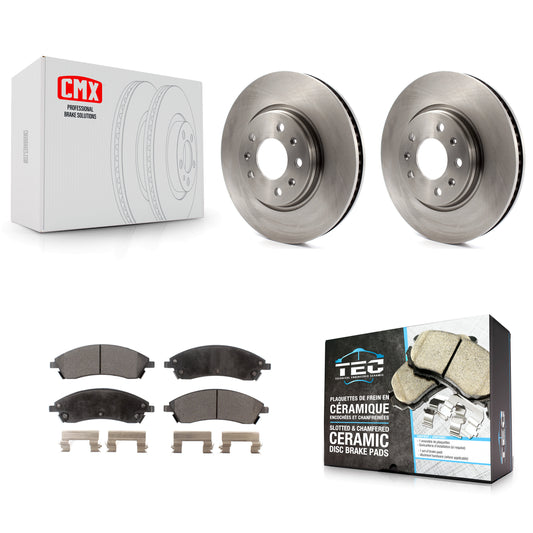 [Avant] Kit de Disque et plaquette (céramique) de frein pour 2006-2007 Cadillac CTS Base avec Sport Suspension K8T-100030