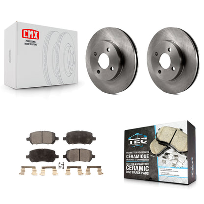 [Avant] Kit de Disque et plaquette (céramique) de frein pour Chevrolet Cobalt Saturn Ion Pontiac G5 Pursuit K8T-100034