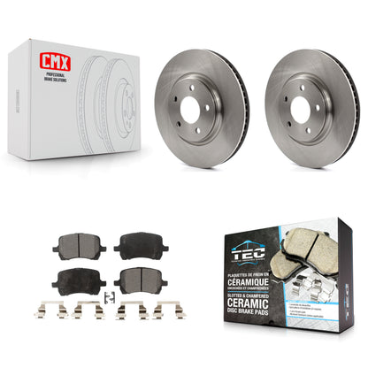 [Avant] Kit de Disque et plaquette (céramique) de frein pour Chevrolet Malibu Pontiac G6 Cobalt Saturn Aura G5 K8T-100036