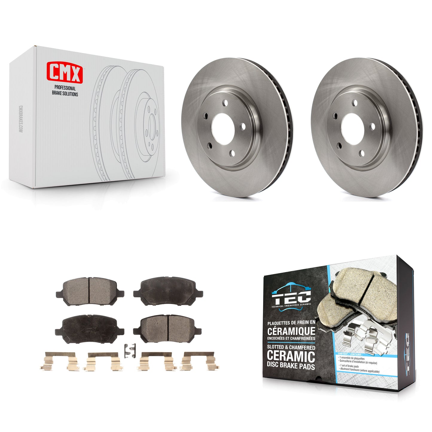 [Avant] Kit de Disque et plaquette (céramique) de frein pour 2010 Pontiac G5 avec Rear Brakes K8T-100037