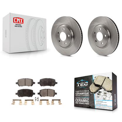 [Avant] Kit de Disque et plaquette (céramique) de frein pour 2010 Pontiac G5 avec Rear Brakes K8T-100037
