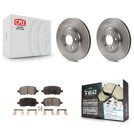 [Avant] Kit de Disque et plaquette (céramique) de frein pour 2010 Pontiac G5 avec Rear Brakes K8T-100037