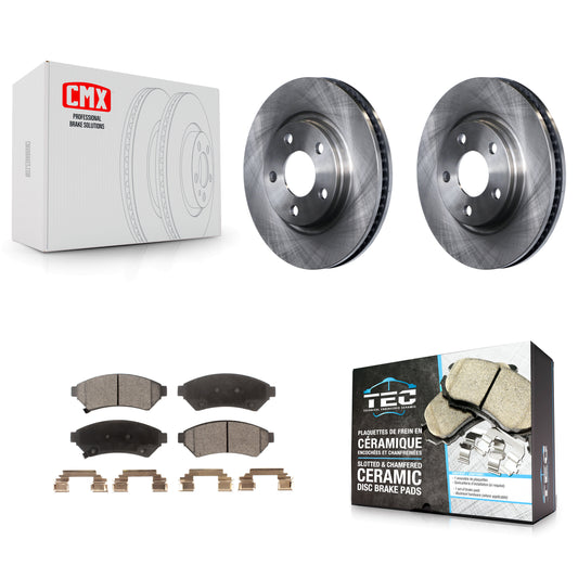 [Avant] Kit de Disque et plaquette (céramique) de frein pour Pontiac Grand Prix Buick LaCrosse Chevrolet Uplander Montana Terraza Saturn Relay Allure K8T-100038