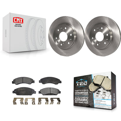 [Avant] Kit de Disque et plaquette (céramique) de frein pour 2007 Chevrolet Tahoe GMC Suburban 1500 Yukon Cadillac Avalanche XL Escalade ESV EXT K8T-100046
