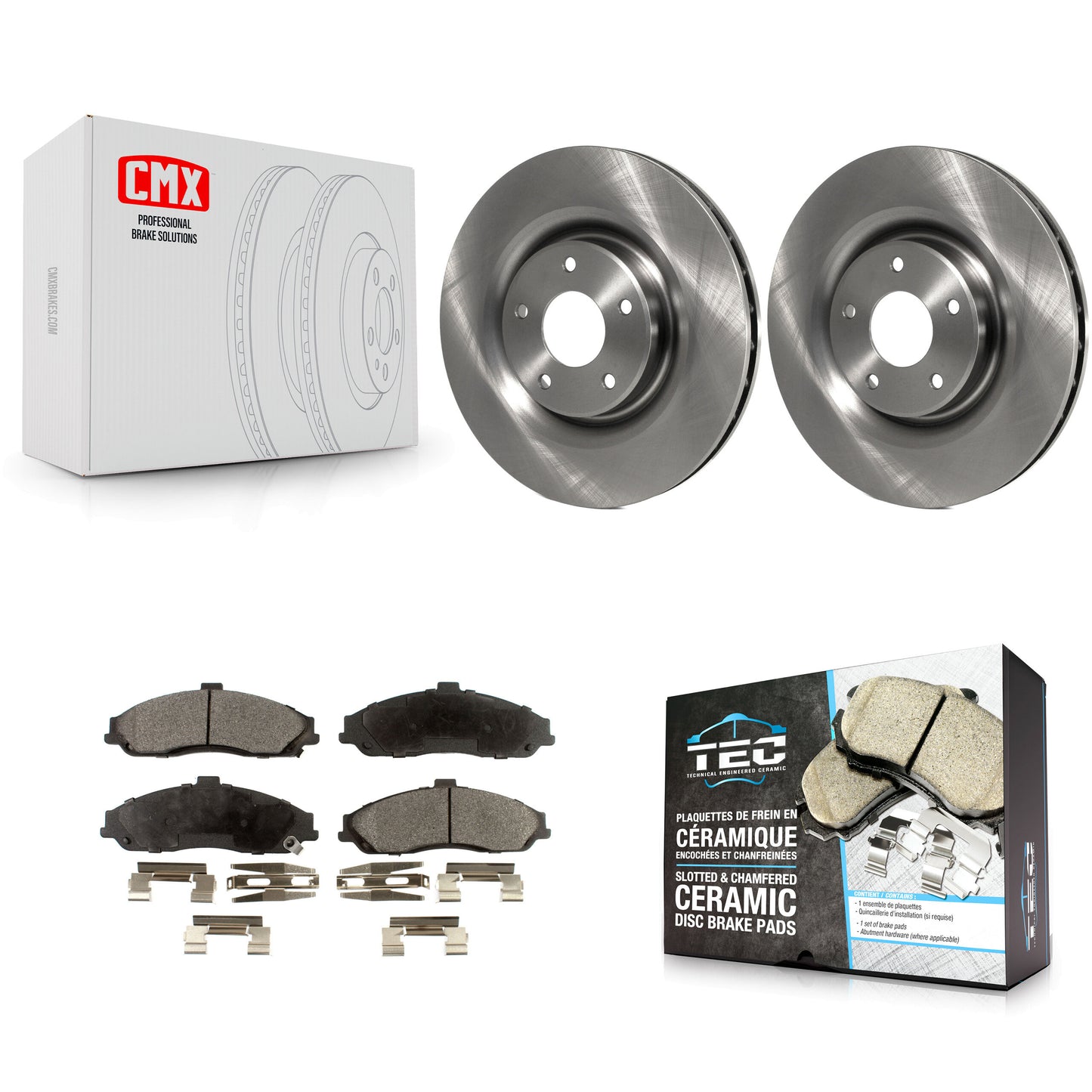 [Avant] Kit de Disque et plaquette (céramique) de frein pour Chevrolet Corvette Cadillac XLR K8T-100051