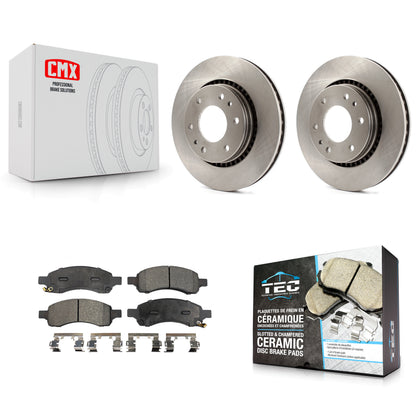[Avant] Kit de Disque et plaquette (céramique) de frein pour Chevrolet Trailblazer GMC Envoy Buick Rainier Isuzu Ascender K8T-100053