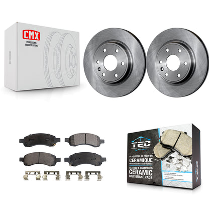 [Avant] Kit de Disque et plaquette (céramique) de frein pour Chevrolet Traverse GMC Acadia Buick Enclave Saturn Outlook Limited K8T-100064