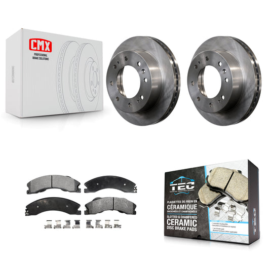 [Avant] Kit de Disque et plaquette (céramique) de frein pour Chevrolet Silverado 2500 HD GMC Sierra 3500 Suburban K8T-100086
