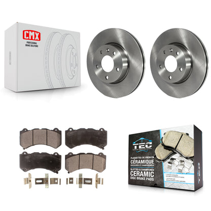 [Avant] Kit de Disque et plaquette (céramique) de frein pour 2017 Cadillac ATS V avec 300mm Diameter Rotor K8T-100090