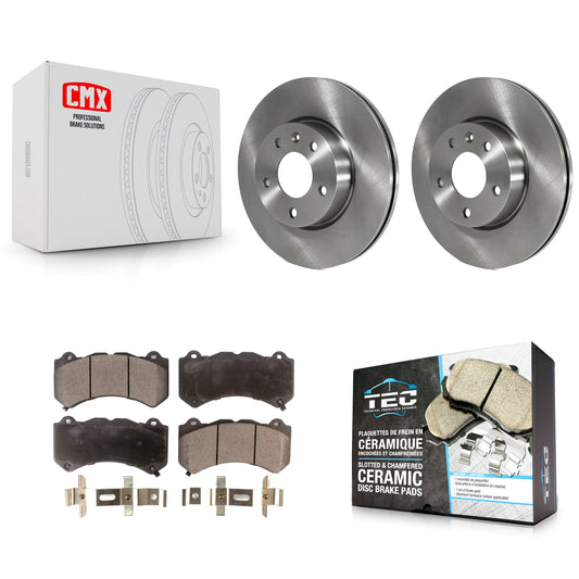 [Avant] Kit de Disque et plaquette (céramique) de frein pour 2017 Cadillac ATS V avec 300mm Diameter Rotor K8T-100090