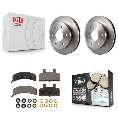 [Avant] Kit de Disque et plaquette (céramique) de frein pour Chevrolet K1500 GMC Tahoe K2500 Suburban Yukon Cadillac Escalade Blazer K8T-100095