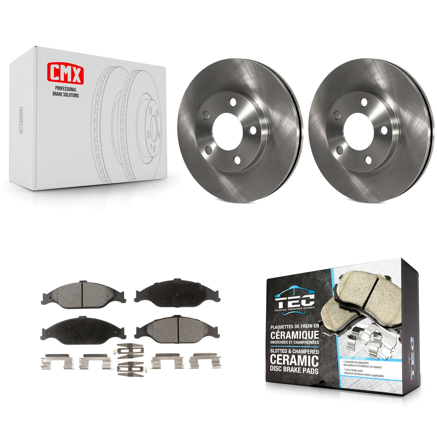 [Avant] Kit de Disque et plaquette (céramique) de frein pour Ford Mustang K8T-100100