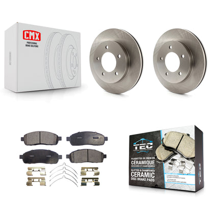 [Avant] Kit de Disque et plaquette (céramique) de frein pour 2004 Ford F-150 4WD avec 5 Lug Wheels K8T-100105