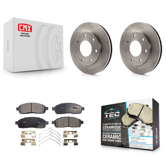 [Avant] Kit de Disque et plaquette (céramique) de frein pour 2004 Ford F-150 4WD avec 7 Lug Wheels 11th Digit Of Vin Is C K8T-100108