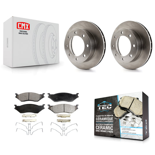 [Avant] Kit de Disque et plaquette (céramique) de frein pour 1999 Ford F-450 Super Duty F-550 avec 13.03" Diameter Rotor To 03/22/99 K8T-100110