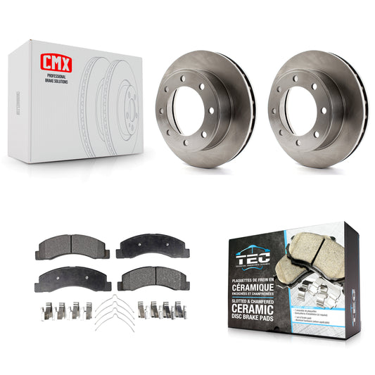 [Avant] Kit de Disque et plaquette (céramique) de frein pour Ford F-250 Super Duty F-350 Excursion 4WD K8T-100111