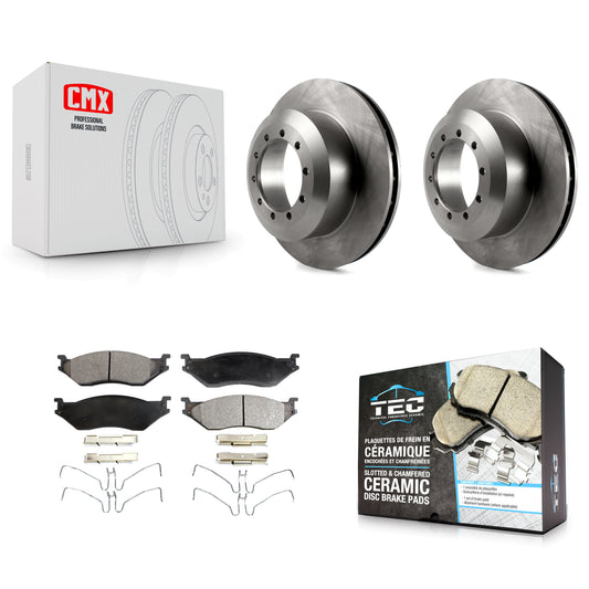 [Avant] Kit de Disque et plaquette (céramique) de frein pour Ford F-59 Commercial Stripped Chassis F-53 Motorhome K8T-100114