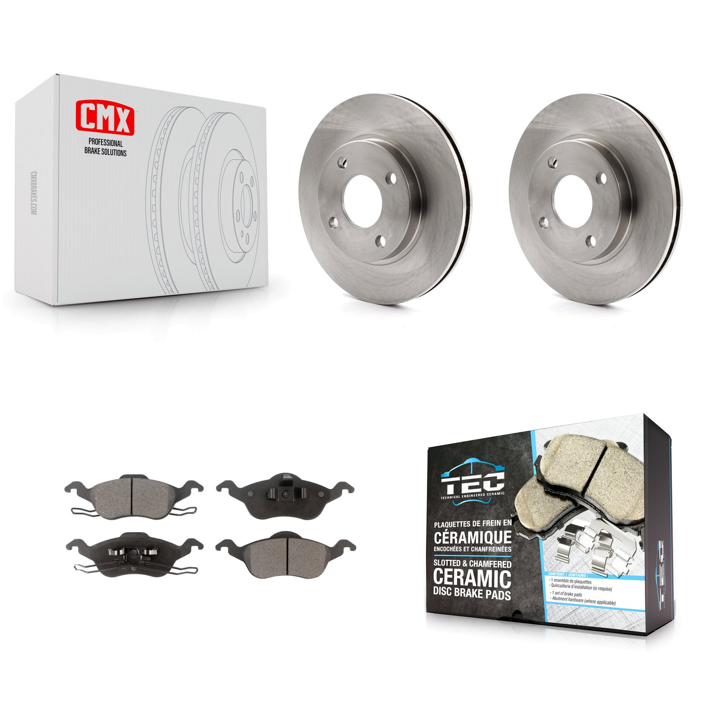 [Avant] Kit de Disque et plaquette (céramique) de frein pour Ford Focus K8T-100118