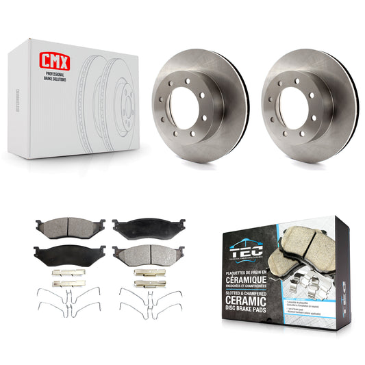 [Avant] Kit de Disque et plaquette (céramique) de frein pour Ford E-550 Super Duty F-450 F-550 Econoline K8T-100121