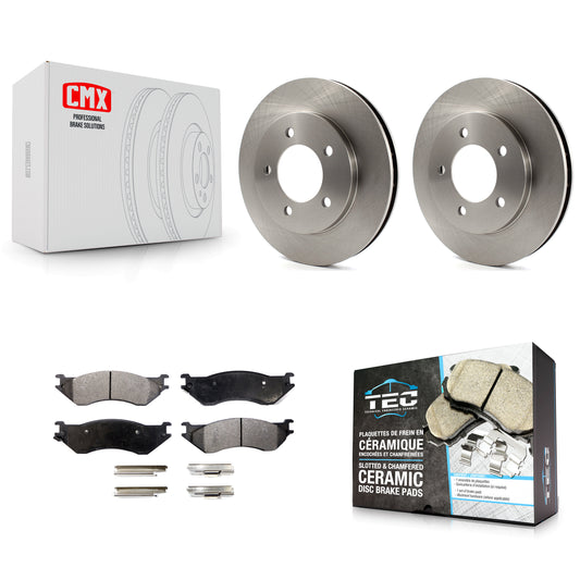[Avant] Kit de Disque et plaquette (céramique) de frein pour Ford Expedition Lincoln Navigator 4WD K8T-100123