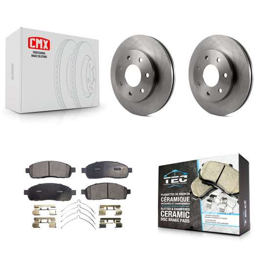 [Avant] Kit de Disque et plaquette (céramique) de frein pour Ford F-150 Lincoln Mark LT 4WD K8T-100131