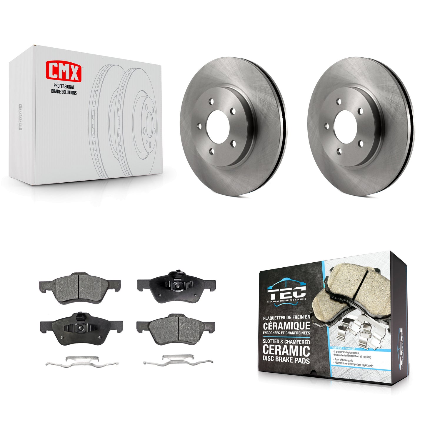 [Avant] Kit de Disque et plaquette (céramique) de frein pour Ford Escape Mercury Mariner Mazda Tribute K8T-100133