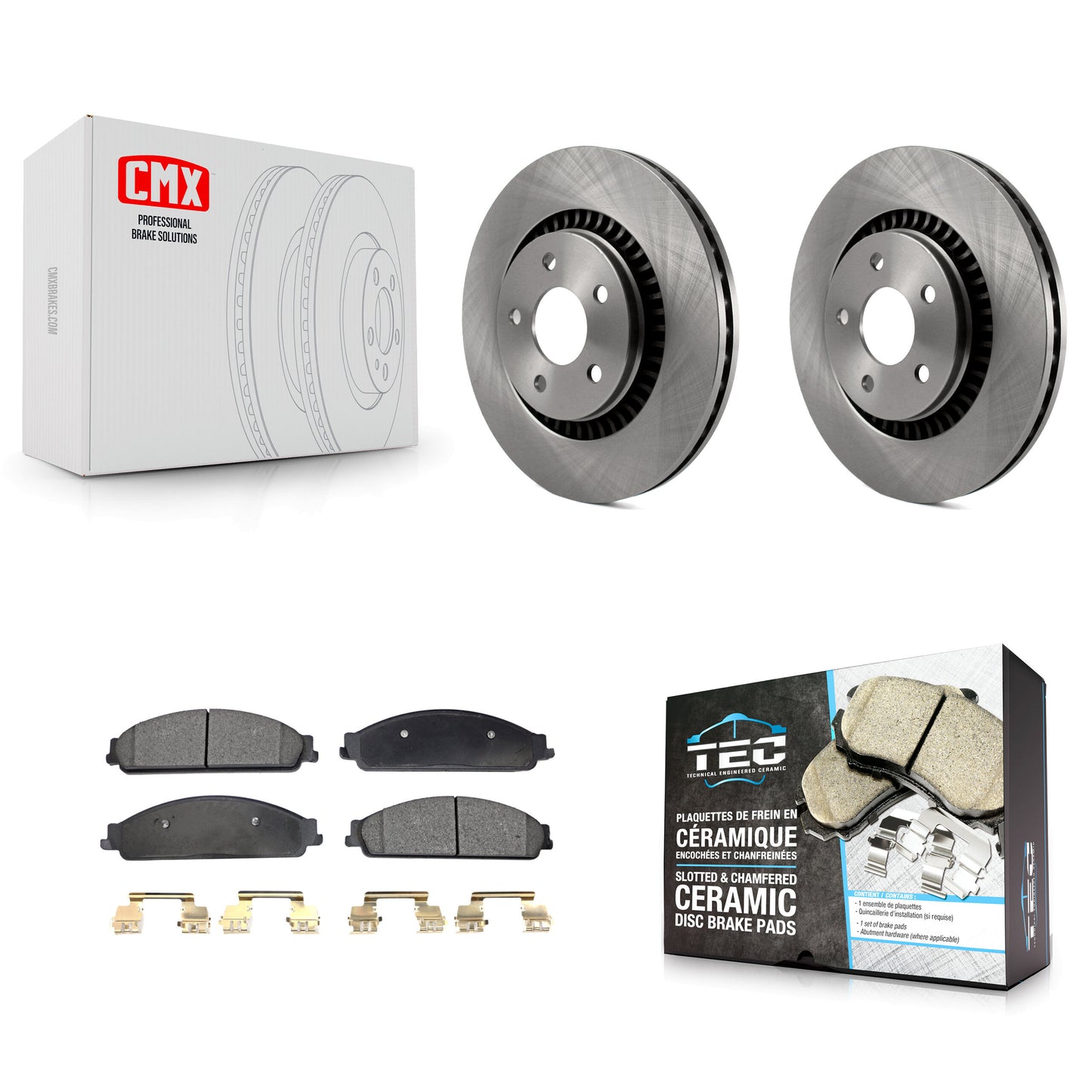[Avant] Kit de Disque et plaquette (céramique) de frein pour Ford Five Hundred Freestyle Taurus Mercury Montego X Sable K8T-100138